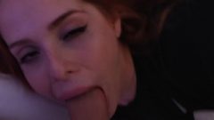 Blow Job After Waking Up Inviting Readhead Teen. Spunk In Mouth, Amateur Blow Job