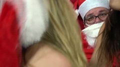 Hungry Santa Gets A Ho Ho Blow